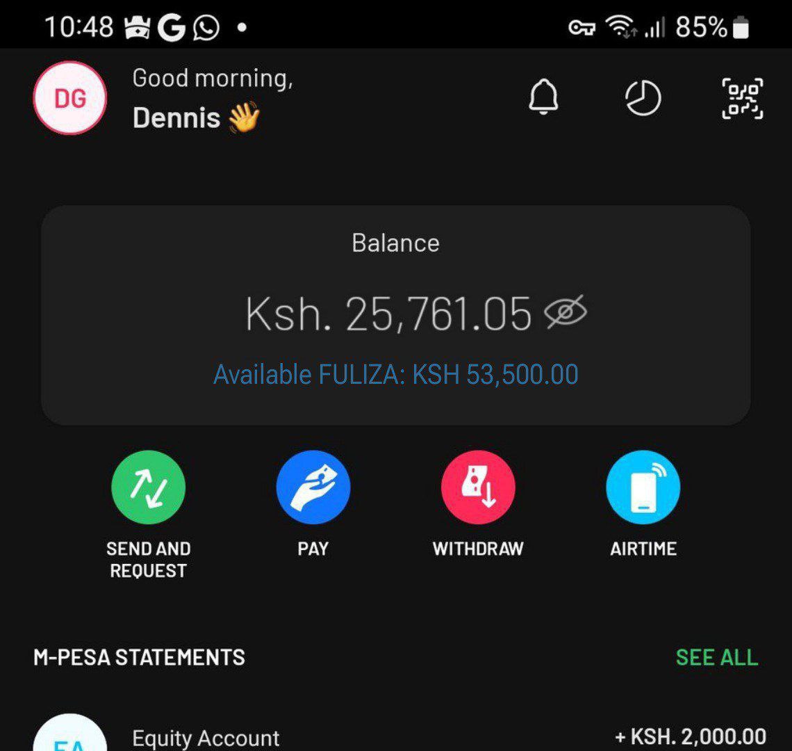 Dennis FULIZA KSH 53,500