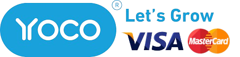 Secure payments via Yoco — Visa and Mastercard accepted