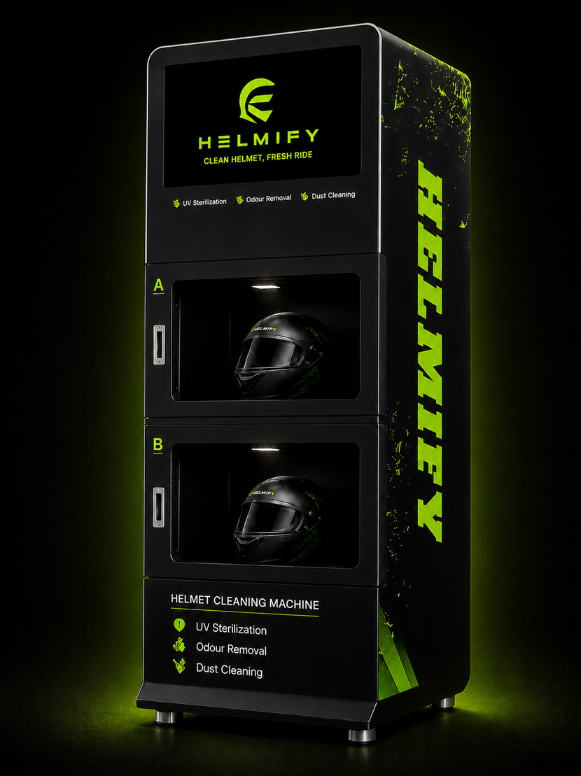 Helmify automated helmet cleaning machine