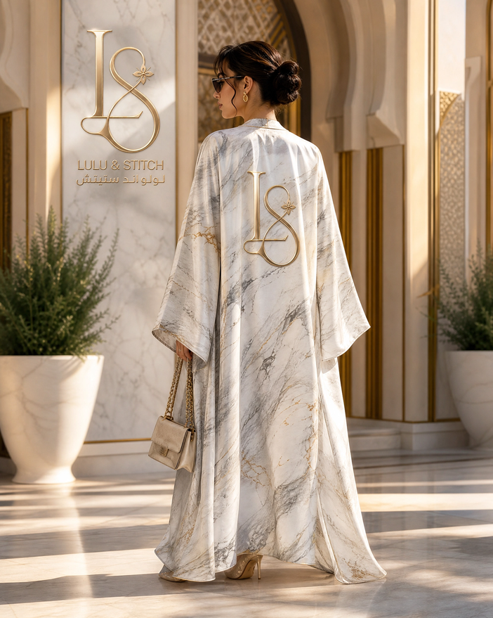Marble Silk Abaya