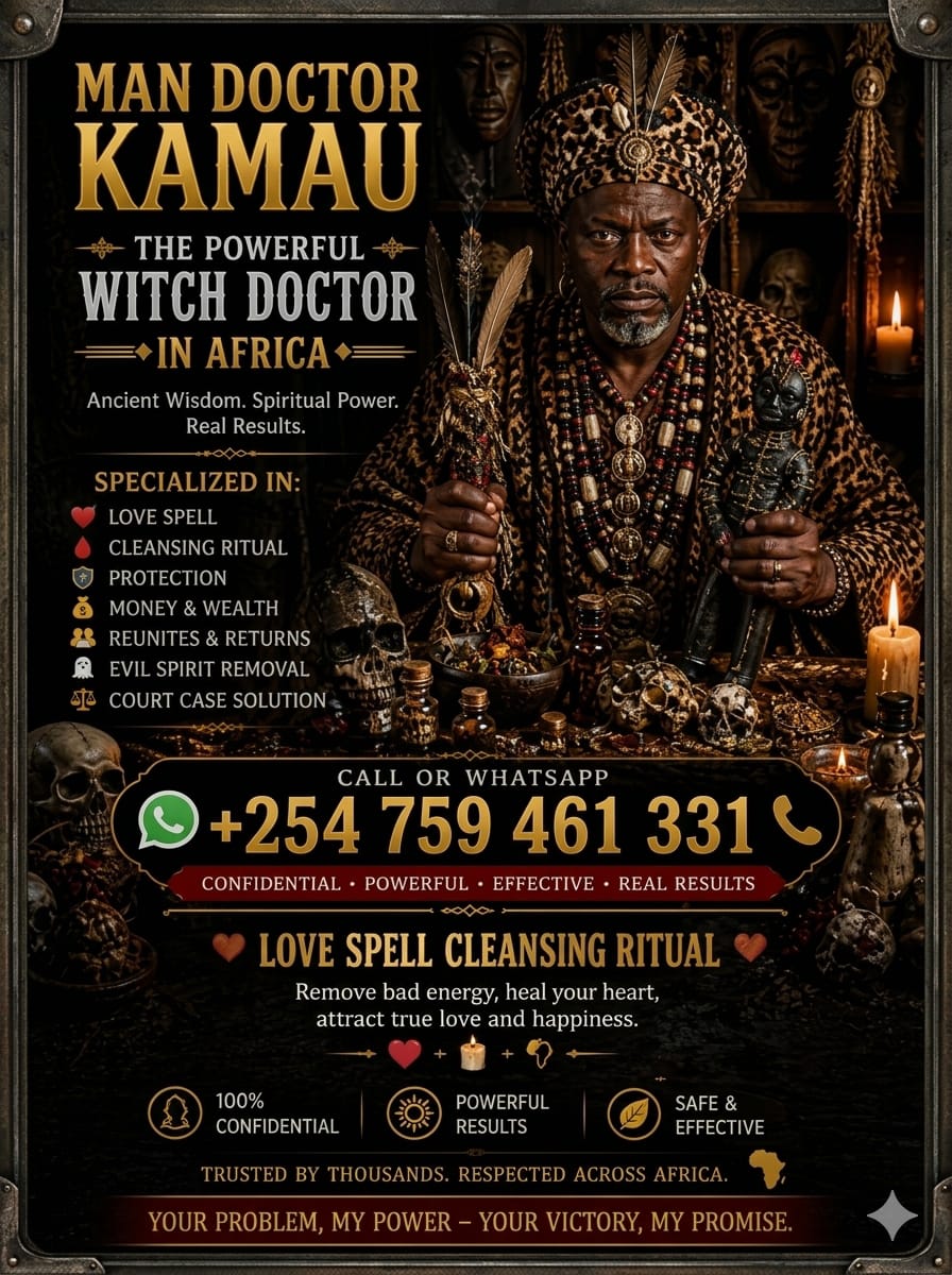 Man Doctor Kamau — The Powerful African Witch Doctor Altar & Sanctuary